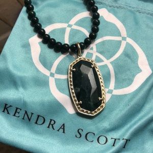 Kendra Scott Marlow necklace in green jasper